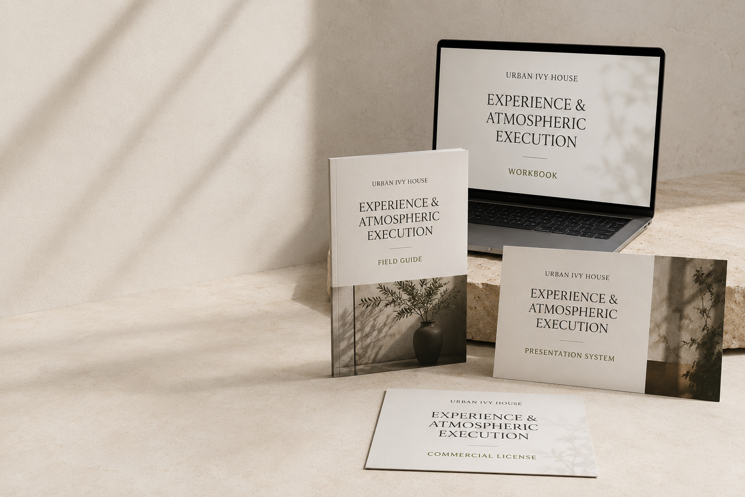 Experience & Atmospheric Execution workbook, field guide, presentation system and commercial license